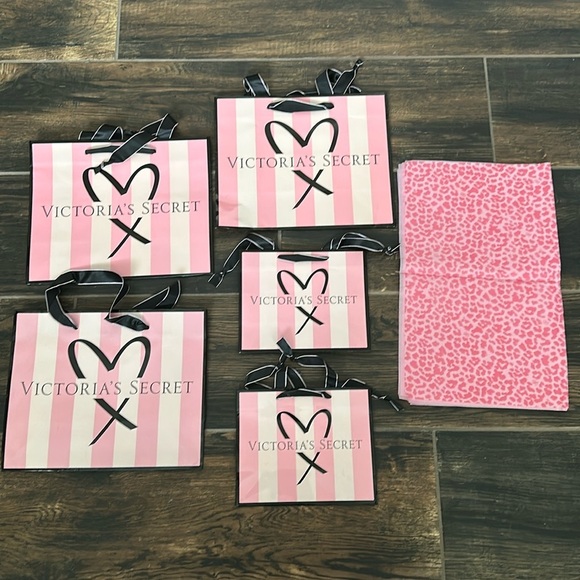 Victoria's Secret Handbags - Victoria's Secret Shopping Bags with Wrapping Papers